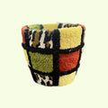 Retro Checkered Pot