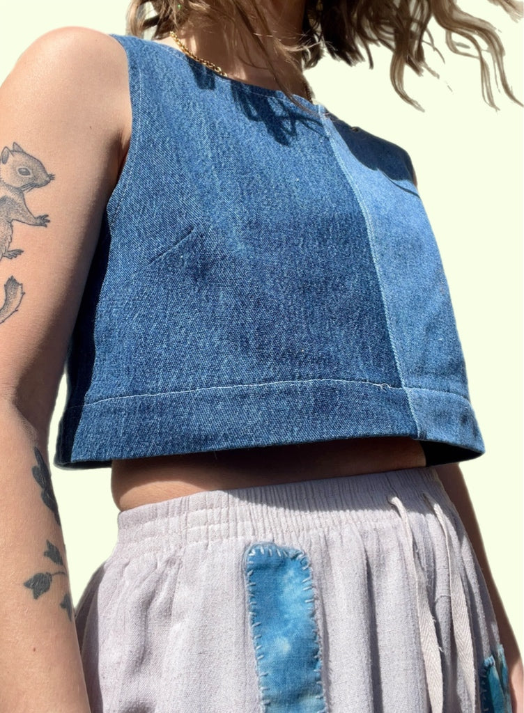 Della Denim Top XS-M