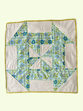 Blue Greek Square Quilt